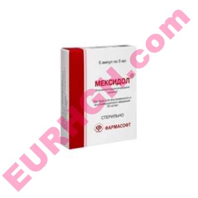 Buy Mexidol solution injection 50mg/ml 5ml 5 pcs. online